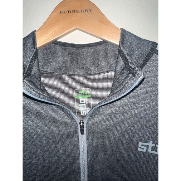 Women's Stio Gray 1/4 Zip Sweatshirt Large - Picture 2 of 3